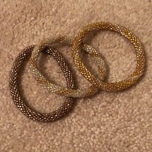 3 beautiful artisan made bracelets